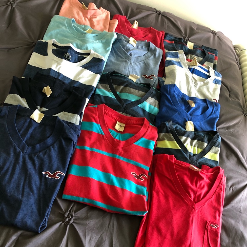 14 Men’s Hollister T-shirt Lot